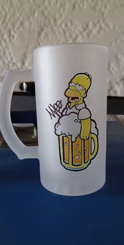 Jarra cervecera esmerilada